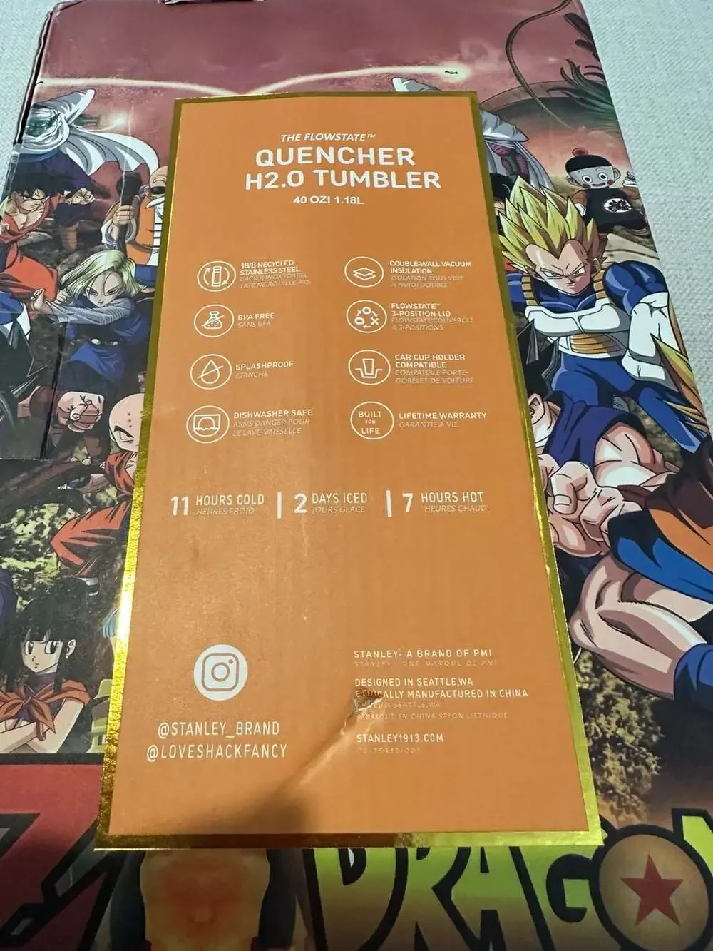 Stanley The Flowstate Quencher H2.0 40oz Tumbler Custom Anime character Edition - Picture 4 of 9